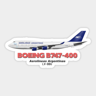 Boeing B747-400 - Aerolineas Argentinas Sticker